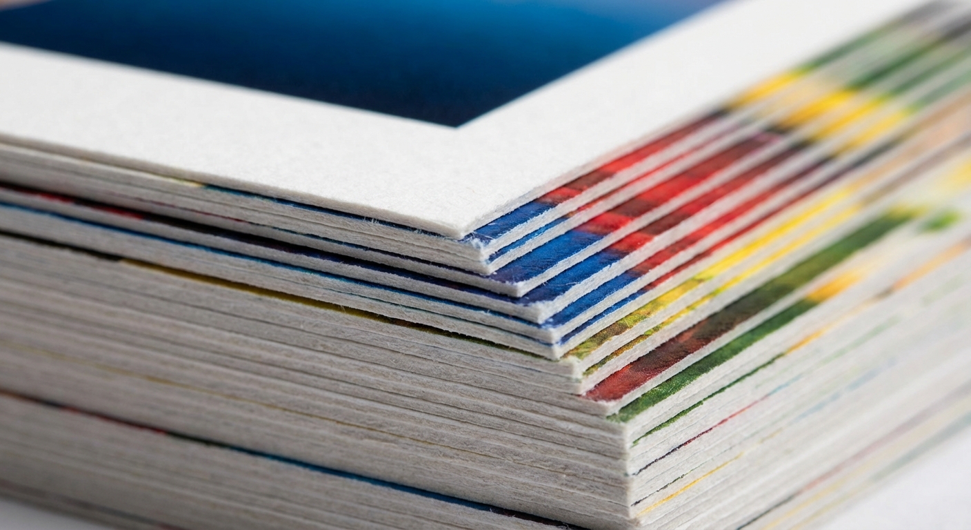 Close-up of premium photo print quality and thick card stock